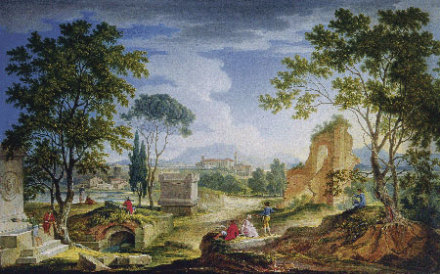 unknow artist Idyllic Roman Landscape